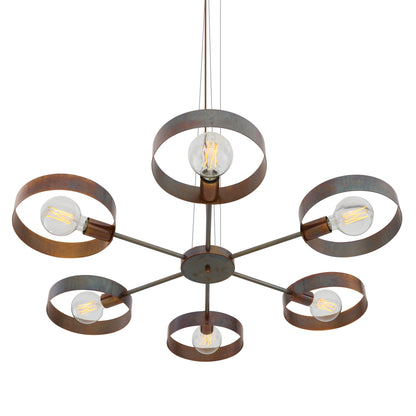 Mullan Lighting Fossa 6-Light Modern Industrial Chandelier