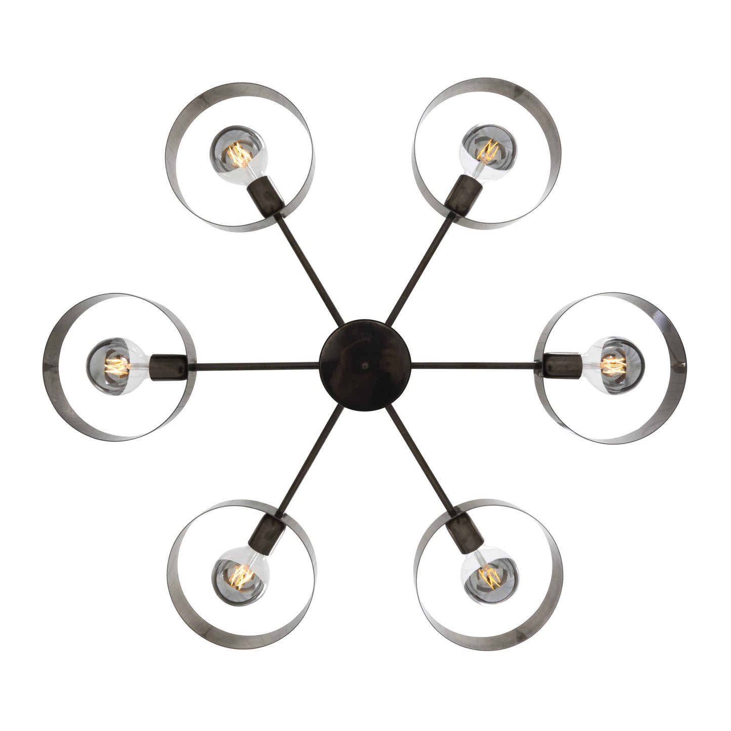 Mullan Lighting Fossa 6-Light Modern Industrial Chandelier