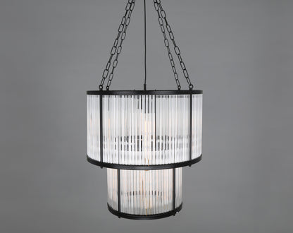 Mullan Lighting Caledon Two-Tier Grand Glass Chandelier