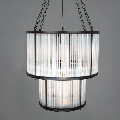 Mullan Lighting Caledon Two-Tier Grand Glass Chandelier