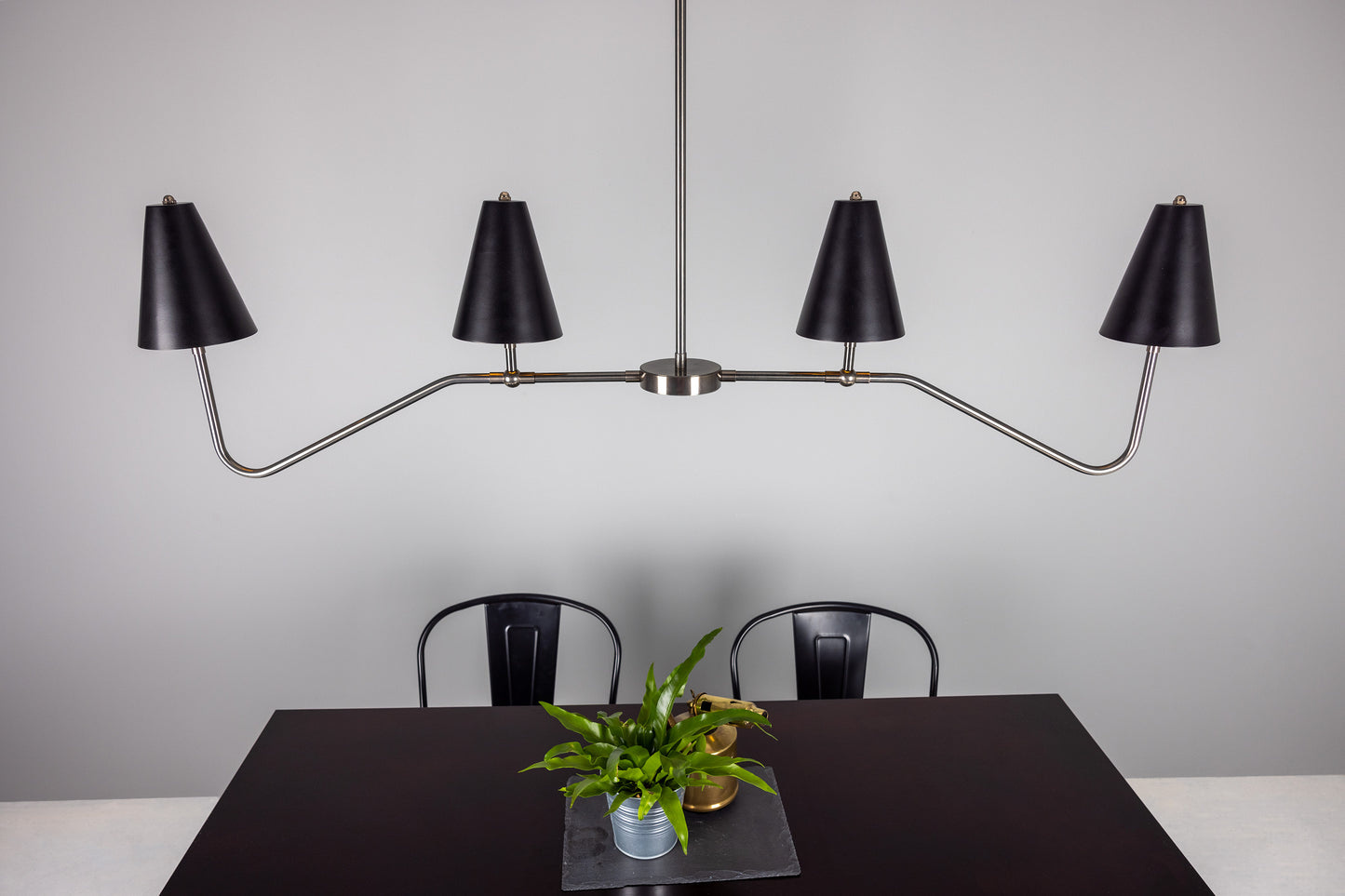 Mullan Lighting Salvador 4-light Island Brass Bar Chandelier