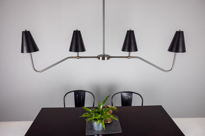 Mullan Lighting Salvador 4-light Island Brass Bar Chandelier