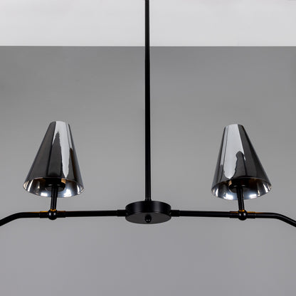 Mullan Lighting Salvador 4-light Island Brass Bar Chandelier