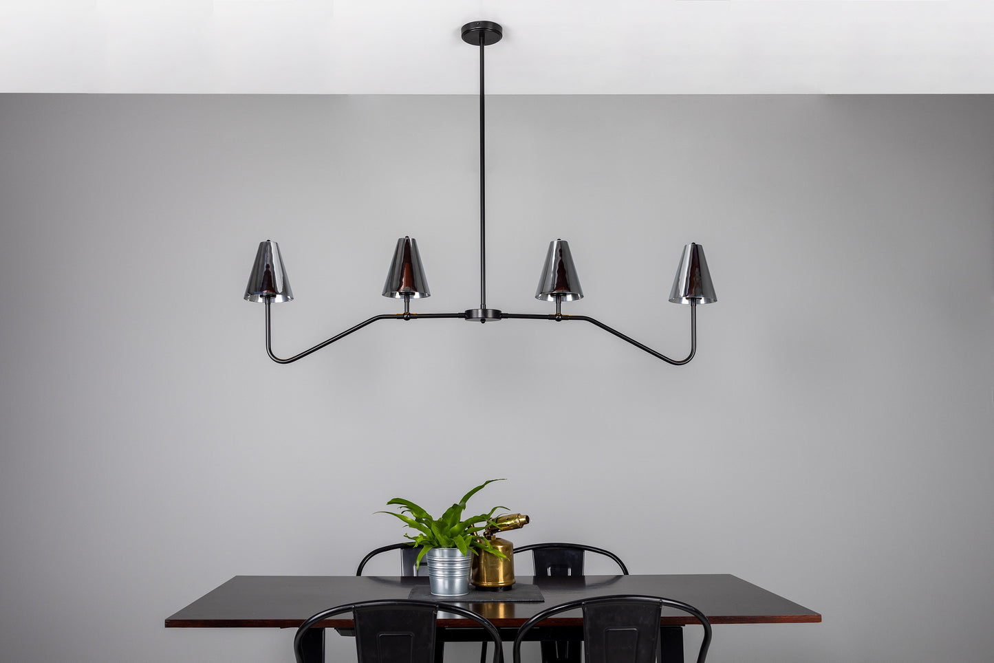 Mullan Lighting Salvador 4-light Island Brass Bar Chandelier