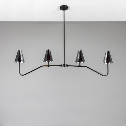 Mullan Lighting Salvador 4-light Island Brass Bar Chandelier