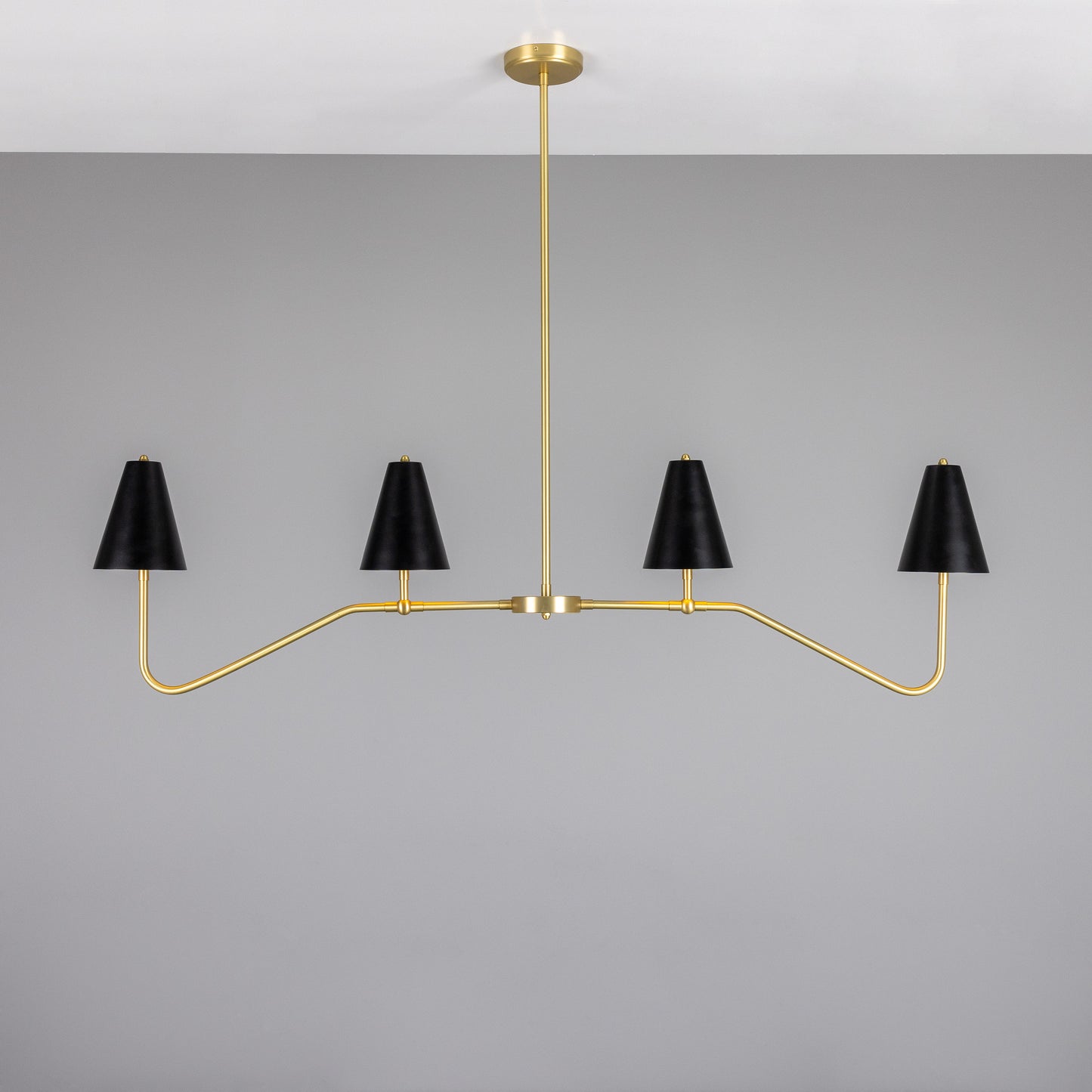 Mullan Lighting Salvador 4-light Island Brass Bar Chandelier