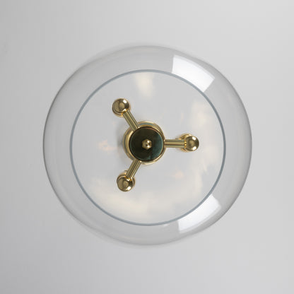 Mullan Lighting Clermont 3-Light Modern Mini Chandelier with Open Glass Globe