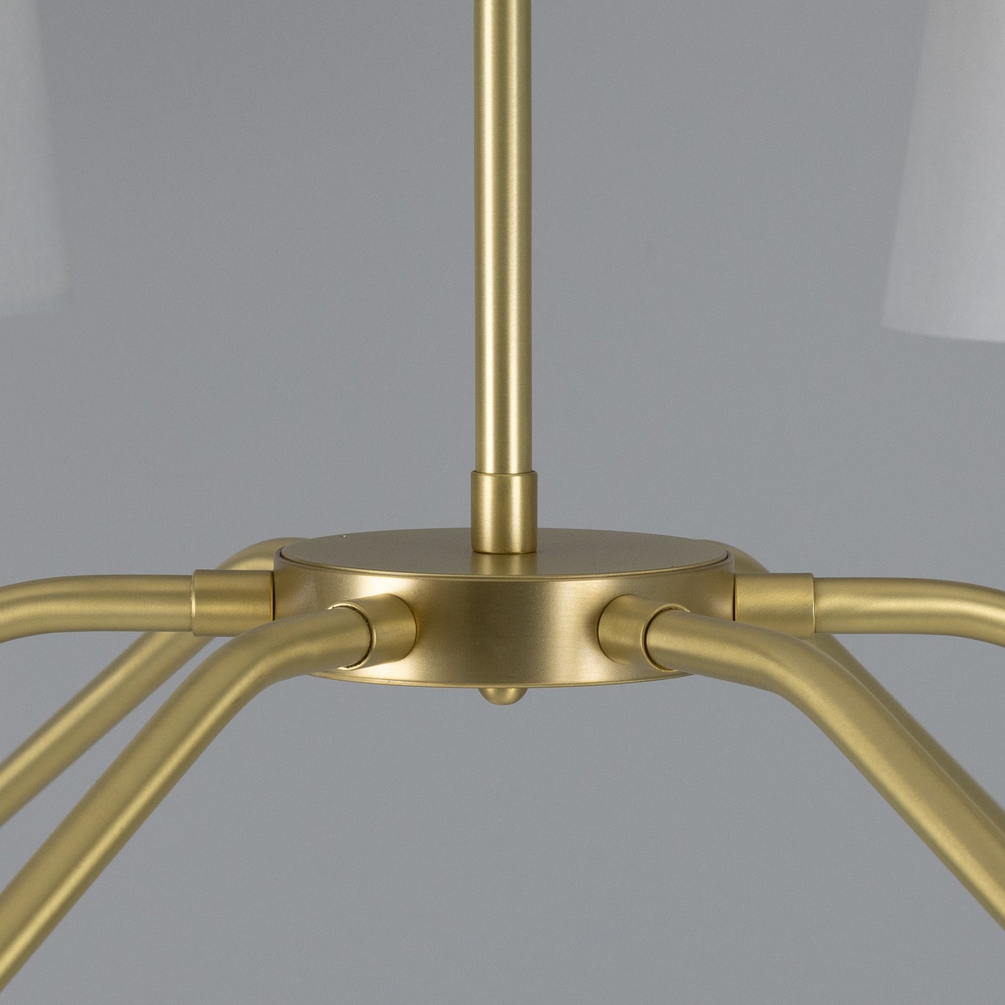 Mullan Lighting Para 6-Light Modern Brass Chandelier with Fabric Shades