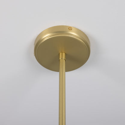 Mullan Lighting Para 6-Light Modern Brass Chandelier with Fabric Shades