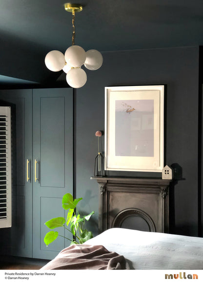 Mullan Lighting Yaoundé 5-Light Brass Globe Chandelier