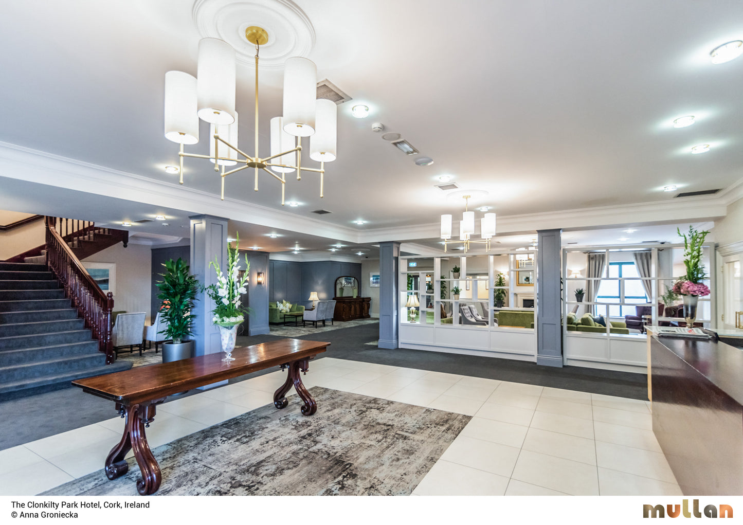 Mullan Lighting Arizona 6-Light Brass Chandelier – Contemporary Fabric Shade Design