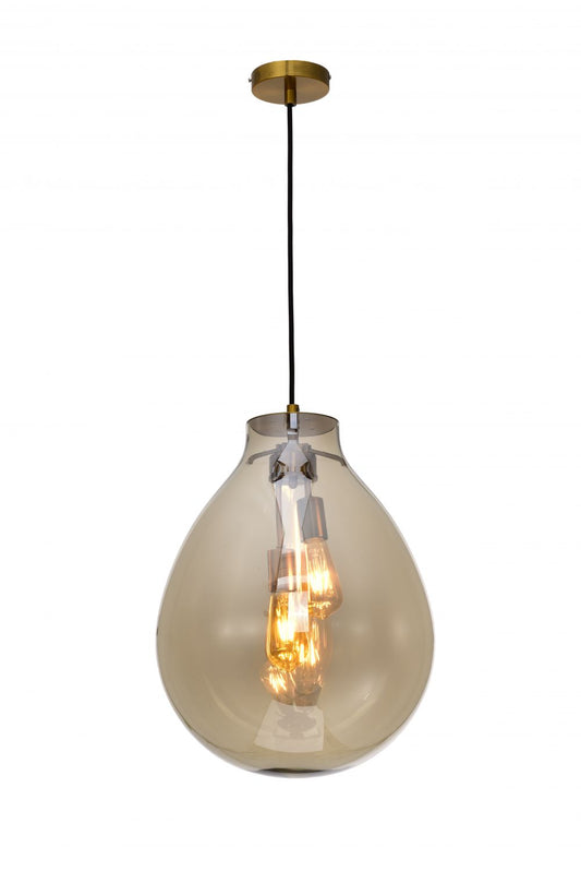 Impex Lighting Rio Medium Champagne Crystal Pendant Chandelier