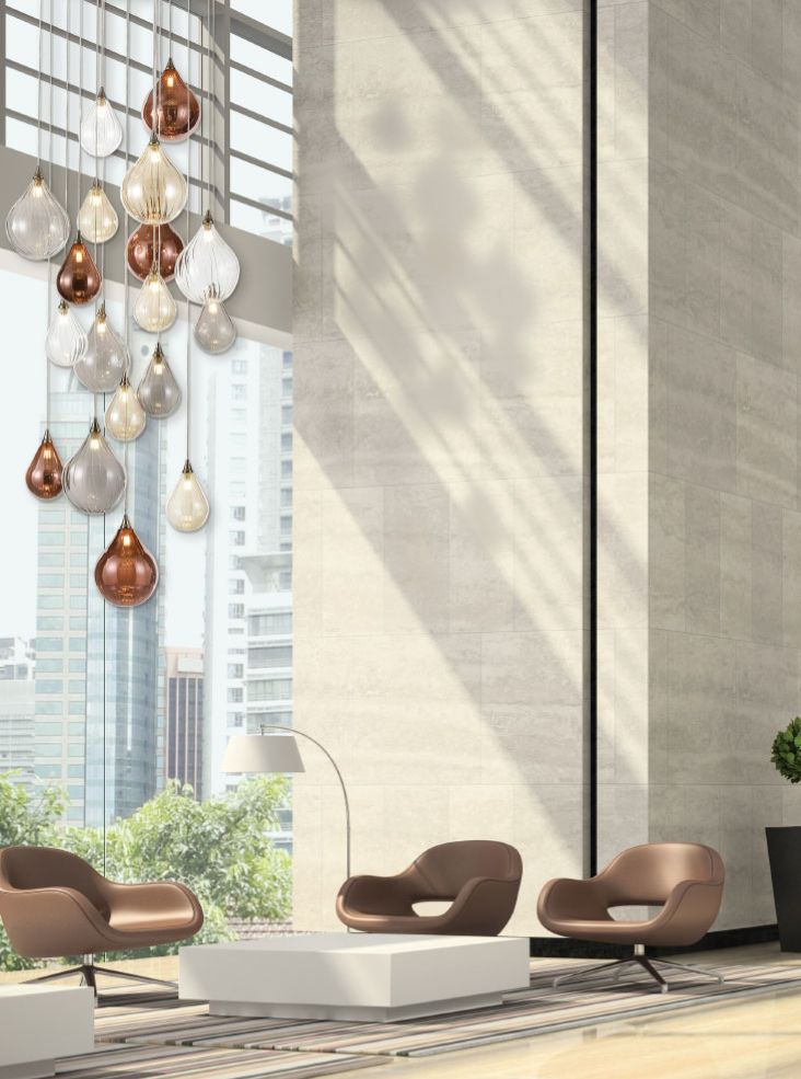 Franklite Perry / Galaxy 18-Light Satin Nickel Spreader Modern Pendant Chandelier