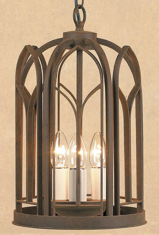 Impex Lighting Villa 3-Light Aged Lantern Pendant Chandelier