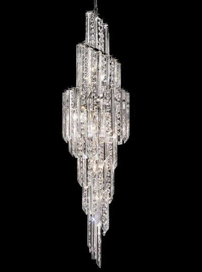 Franklite Valentina 11-Light Chrome Crystal Chandelier