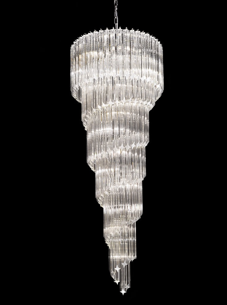 Franklite Valentina 13-Light Chrome Crystal Chandelier