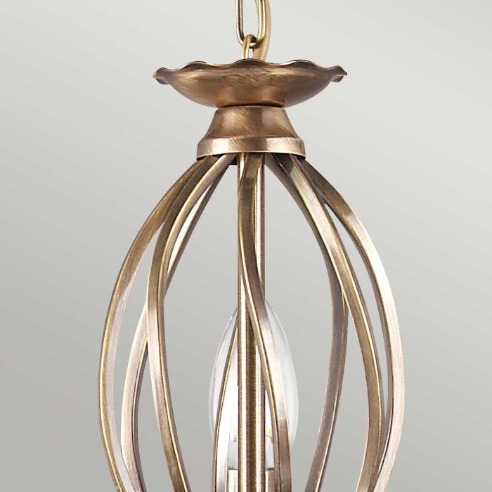 Elstead Lighting Aegean 5-Light Aged Brass Candle Chandelier