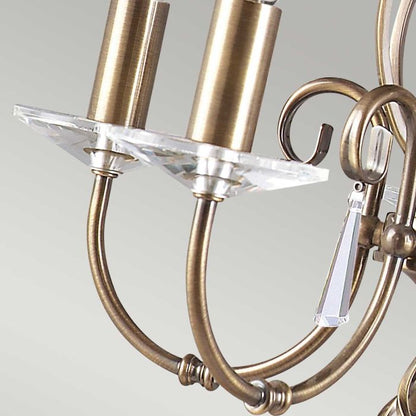 Elstead Lighting Aegean 5-Light Aged Brass Candle Chandelier