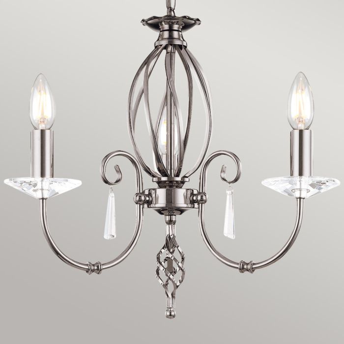 Elstead Lighting Aegean 5-Light Polished Nickel Candle Chandelier