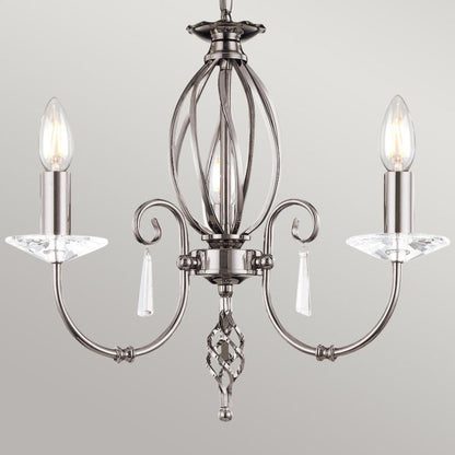 Elstead Lighting Aegean 5-Light Polished Nickel Candle Chandelier