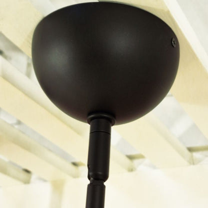 Alora Mood Jude 3-Light Matte Black Glass Chandelier
