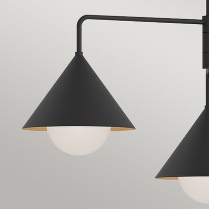 Alora Mood Remyck 3-Light Matte Black Modern Chandelier