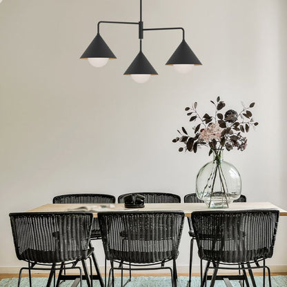 Alora Mood Remyck 3-Light Matte Black Modern Chandelier