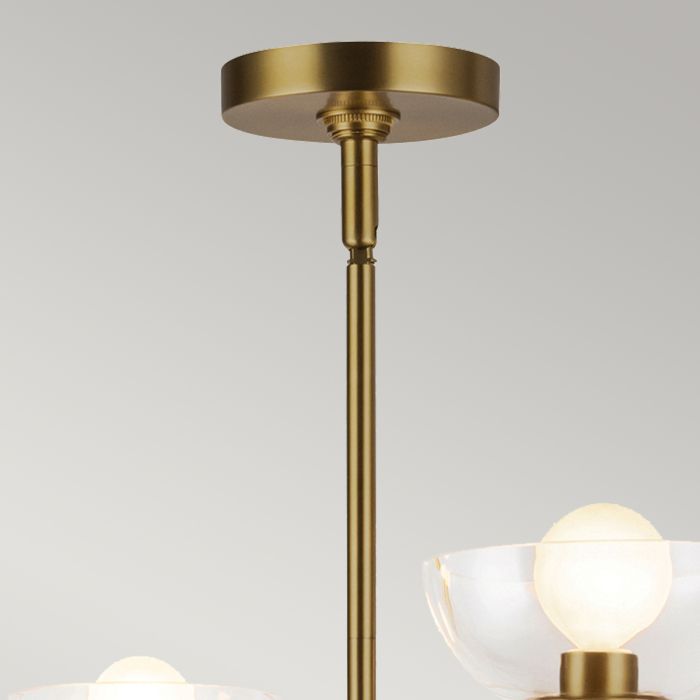 Alora Mood Sylvia 4-Light Brushed Gold Modern Chandelier
