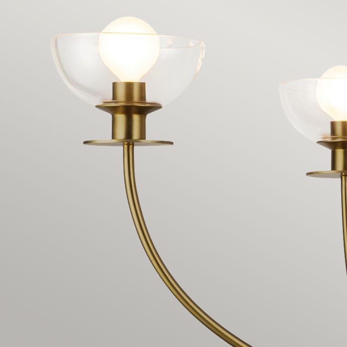 Alora Mood Sylvia 4-Light Brushed Gold Modern Chandelier