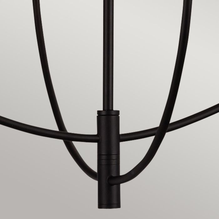 Alora Mood Sylvia 4-Light Matte Black Modern Chandelier