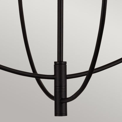 Alora Mood Sylvia 4-Light Matte Black Modern Chandelier