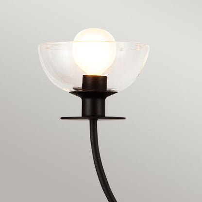 Alora Mood Sylvia 4-Light Matte Black Modern Chandelier