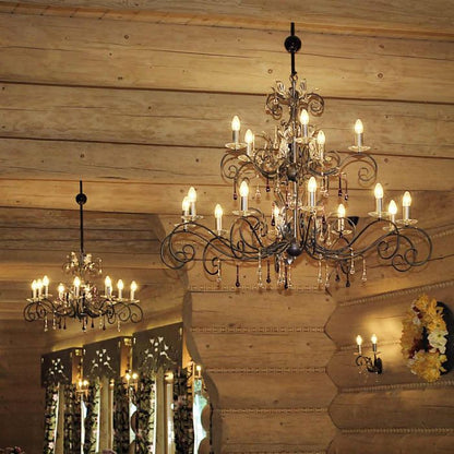 Elstead Lighting Amarilli 15-Light Bronze with Gold Patina Candle Chandelier