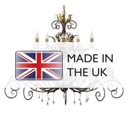 Elstead Lighting Amarilli 15-Light Bronze with Gold Patina Candle Chandelier