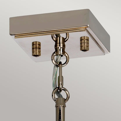 Elstead Lighting Aries 4-Light Large Polished Nickel Crystal Chandelier
