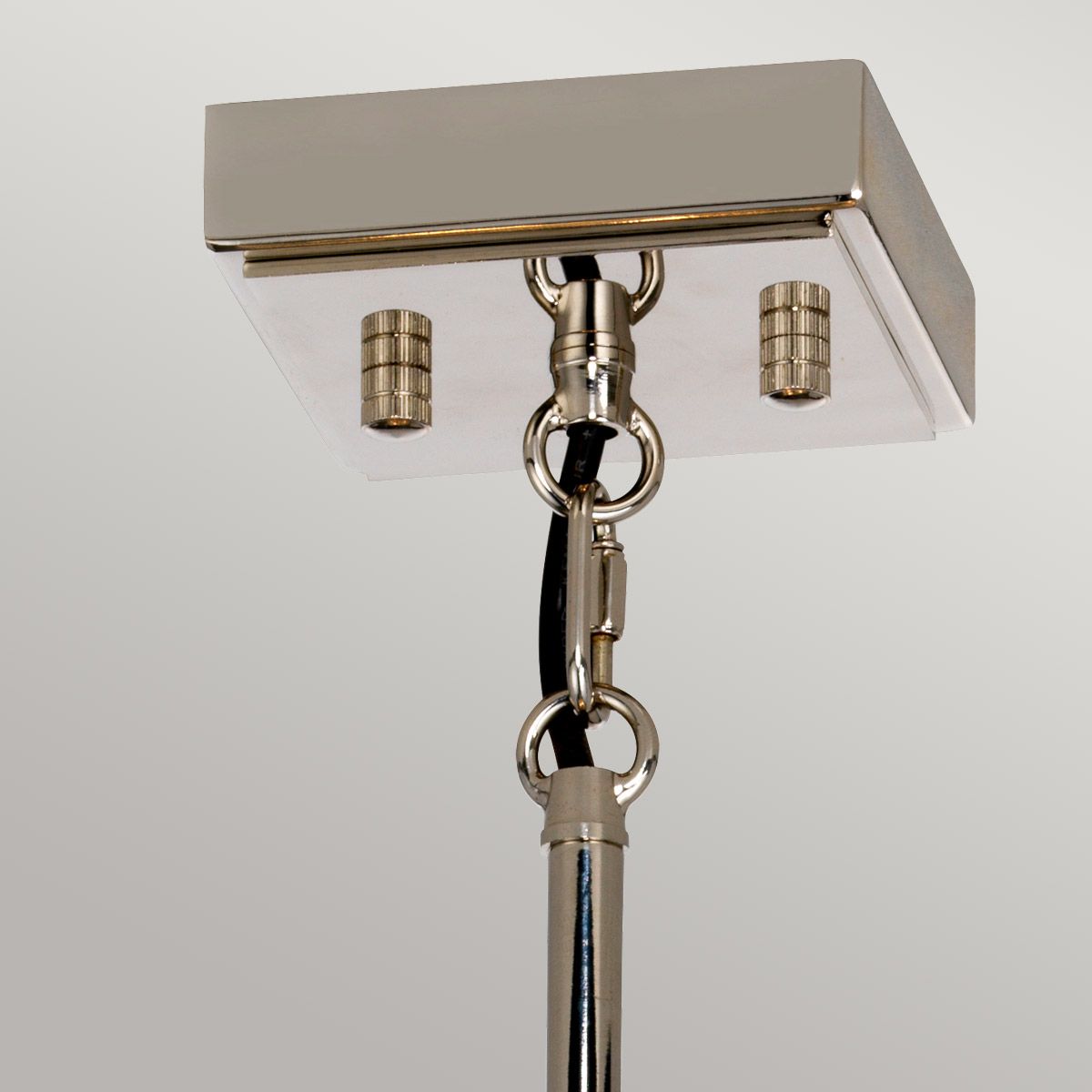 Elstead Lighting Aries 4-Light Small Polished Nickel Crystal Chandelier