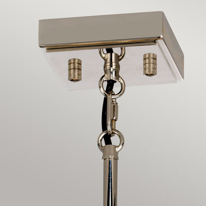 Elstead Lighting Aries 4-Light Small Polished Nickel Crystal Chandelier