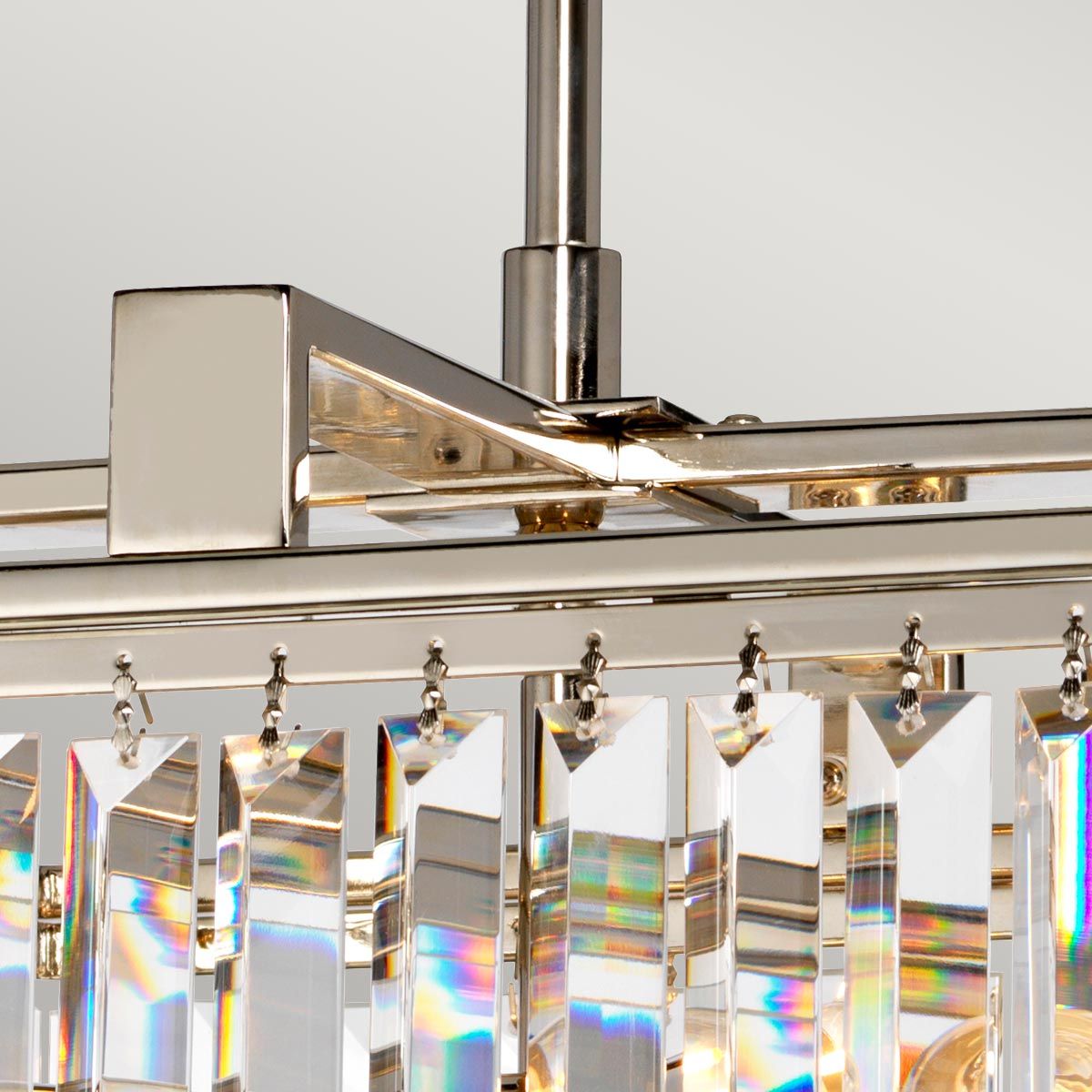 Elstead Lighting Aries 4-Light Small Polished Nickel Crystal Chandelier