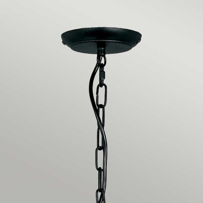 Elstead Lighting Artisan 5-Light Black Candle Chandelier
