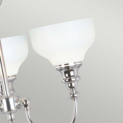 Elstead Lighting Cheadle 3-Light Polished Chrome Semi-Flush Chandelier