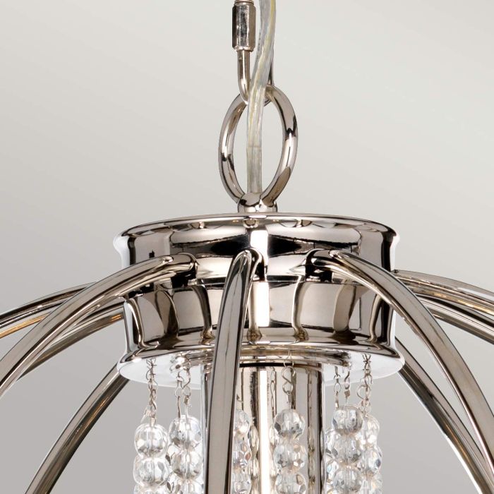 Elstead Lighting Cassie 7-Light Polished Nickel Plated Globe Chandelier