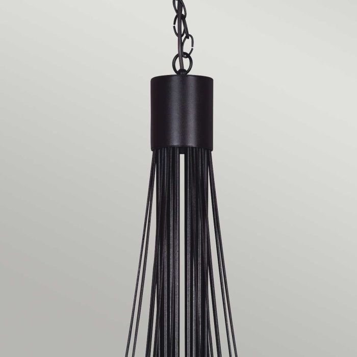 Elstead Lighting Carisbrooke 18-Light Black Candle Chandelier