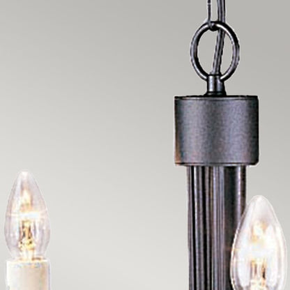 Elstead Lighting Chartwell 5-Light Black Candle Chandelier
