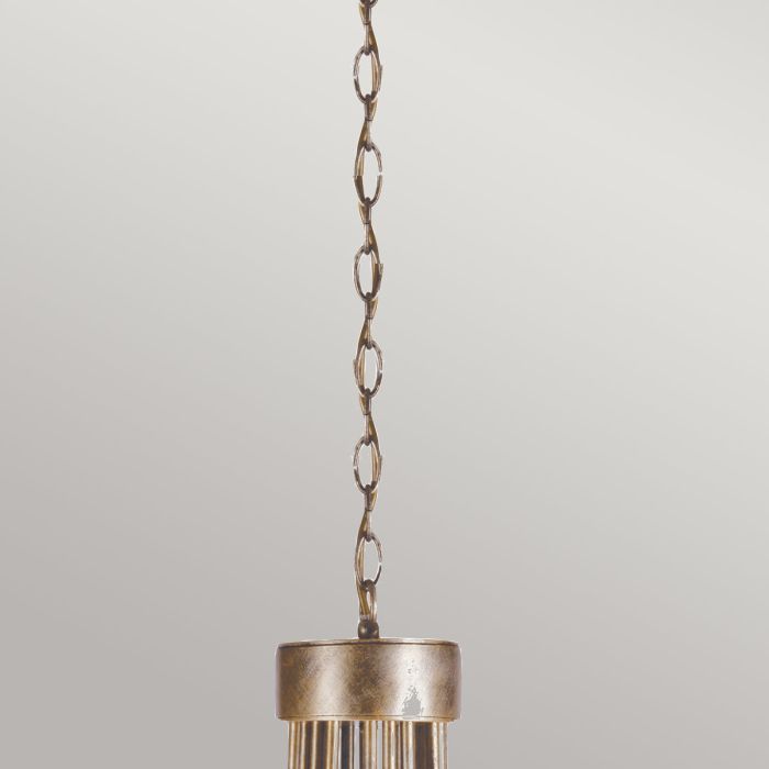 Elstead Lighting Christina 18-Light Silver & Gold Patina Candle Chandelier