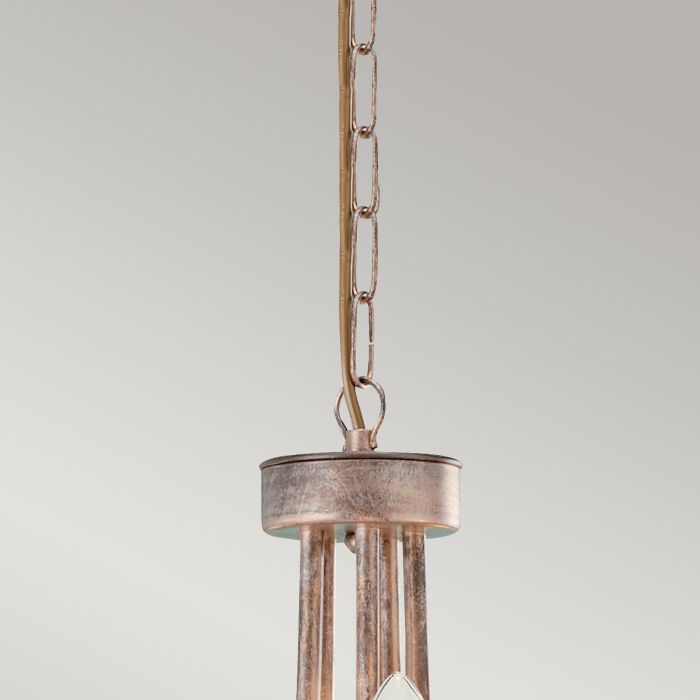 Elstead Lighting Christina 5-Light Silver & Gold Patina Candle Chandelier