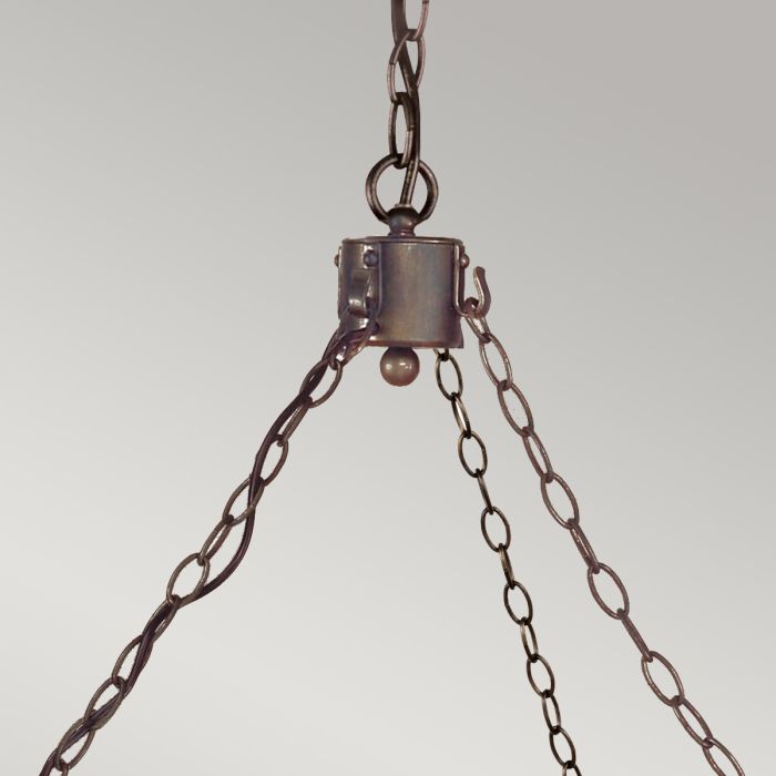 Elstead Lighting Cromwell 12-Light Old Bronze Wagon Wheel Chandelier