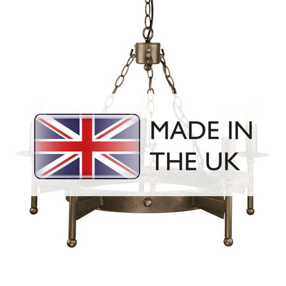 Elstead Lighting Cromwell 5-Light Old Bronze Wagon Wheel Chandelier