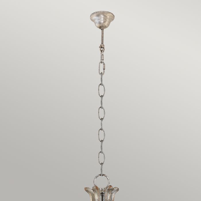 Flambeau Remi 5-Light Silver and Gold Candle Chandelier