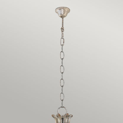 Flambeau Remi 5-Light Silver and Gold Candle Chandelier