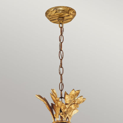 Flambeau Sweet Olive 6-Light Gilded Gold Candle Chandelier